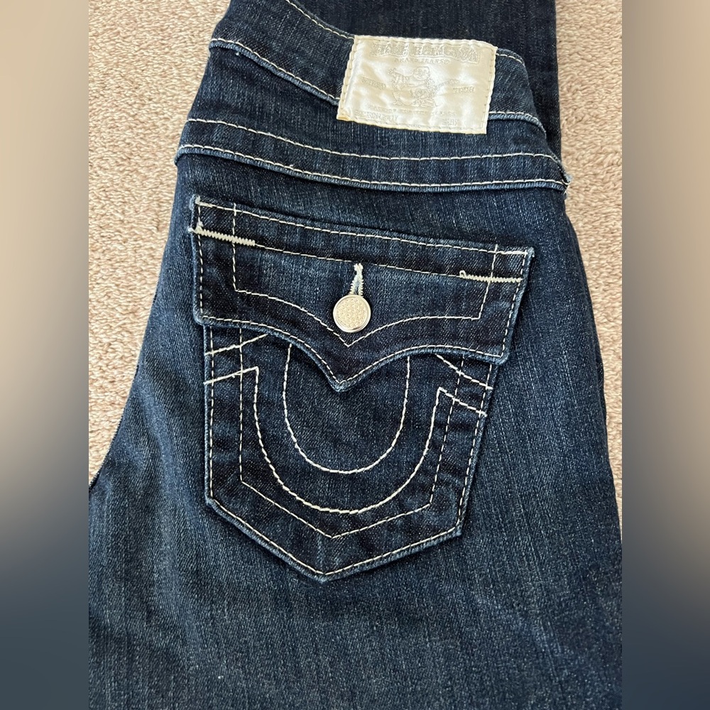 True Religion Billy Disco Crystal Button Bootcut Jeans – Size 25 - Picture 8 of 14